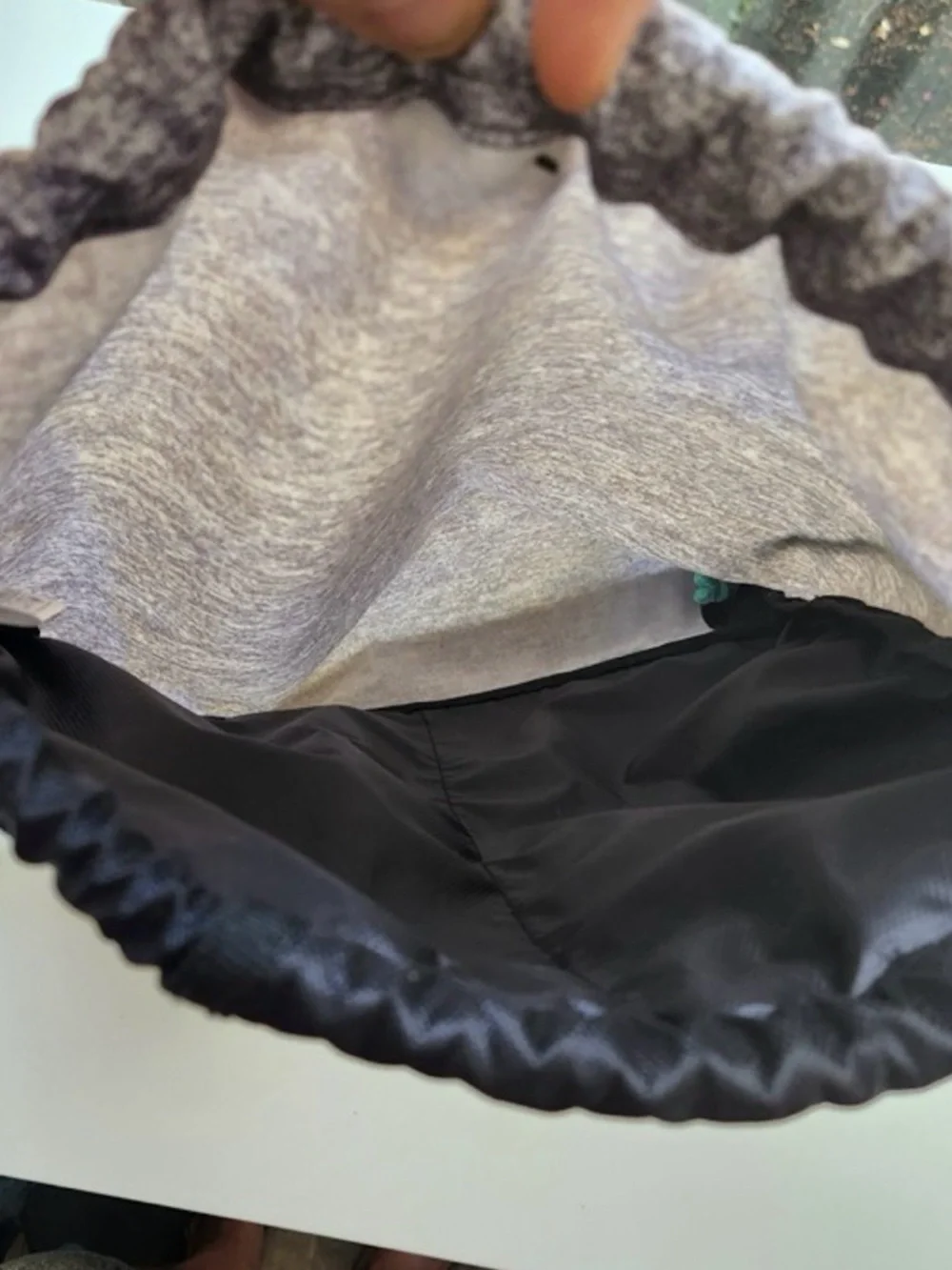 adidas Black & Mint Drawstring Backpack with Heather Gray Base - Picture 3 of 5